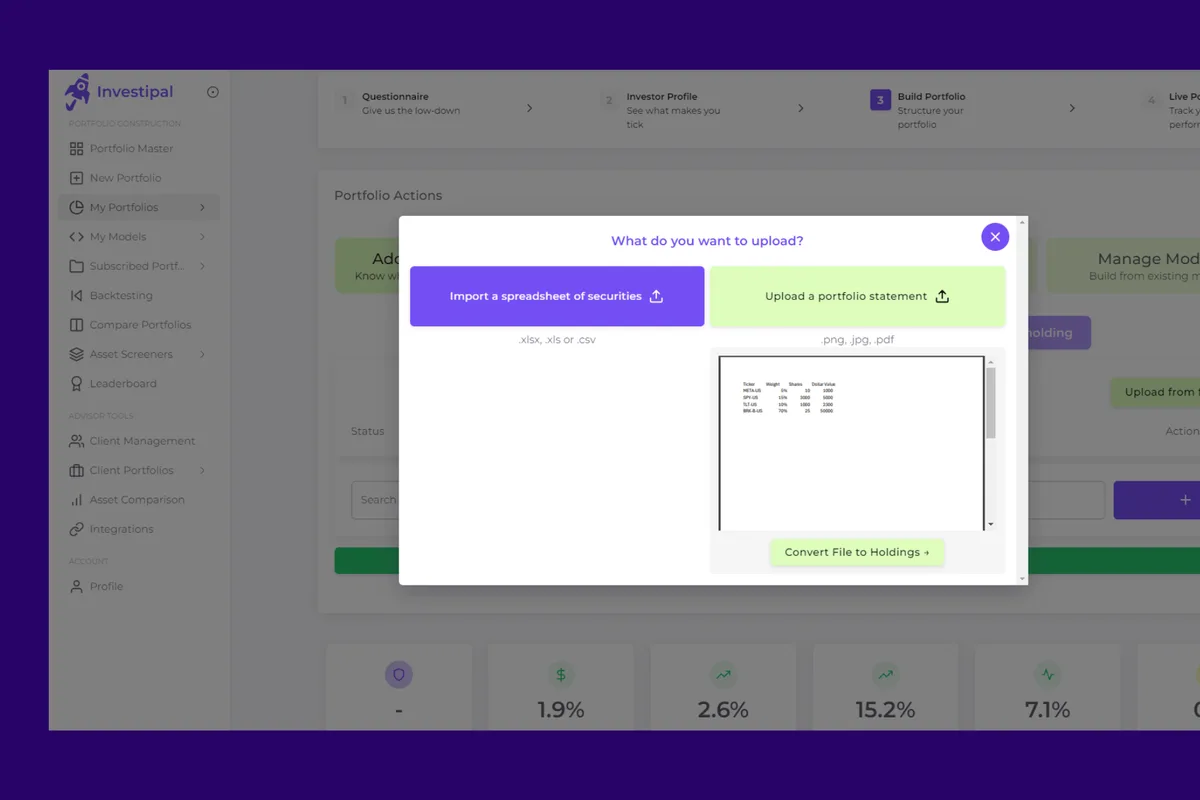 Automatically scan brokerage statements with Optimal Character Recognition and Artificial Intelligence