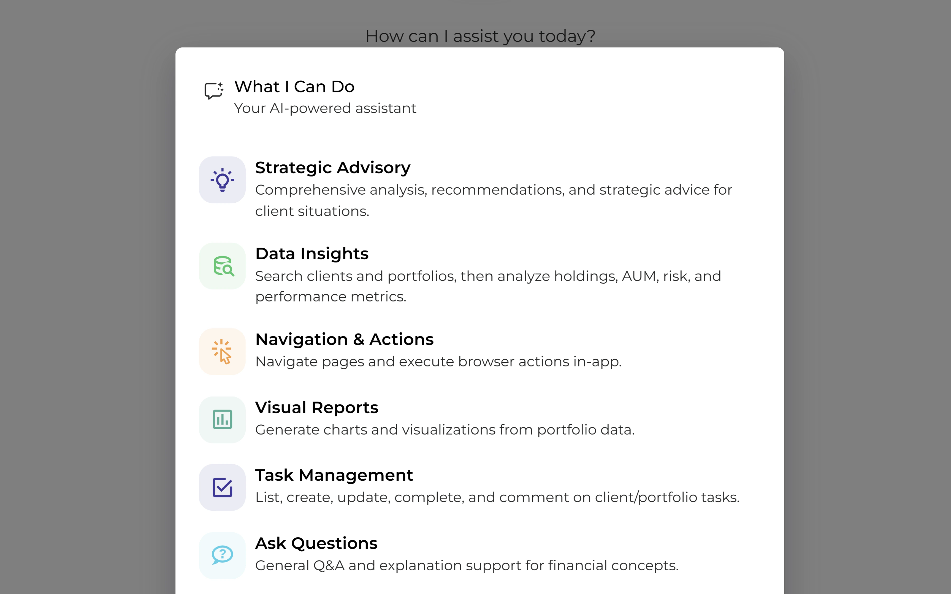 Alpha receiving advisor workflow requests inside Investipal